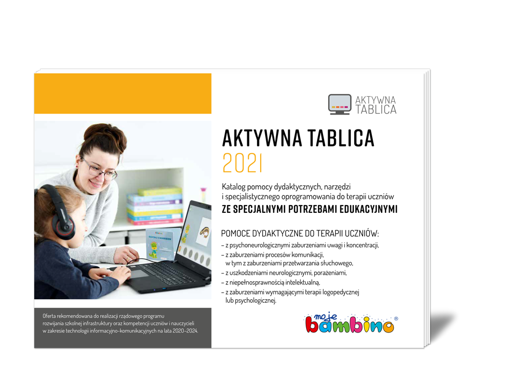 Katalog wyposażenia Specjalne Potrzeby Edukacyjne SPE Aktywna Tablica 2021