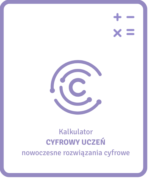 Kalkulator CYFROWY UCZEŃ nowoczesne rozwiązania cyfrowe Moje Bambino