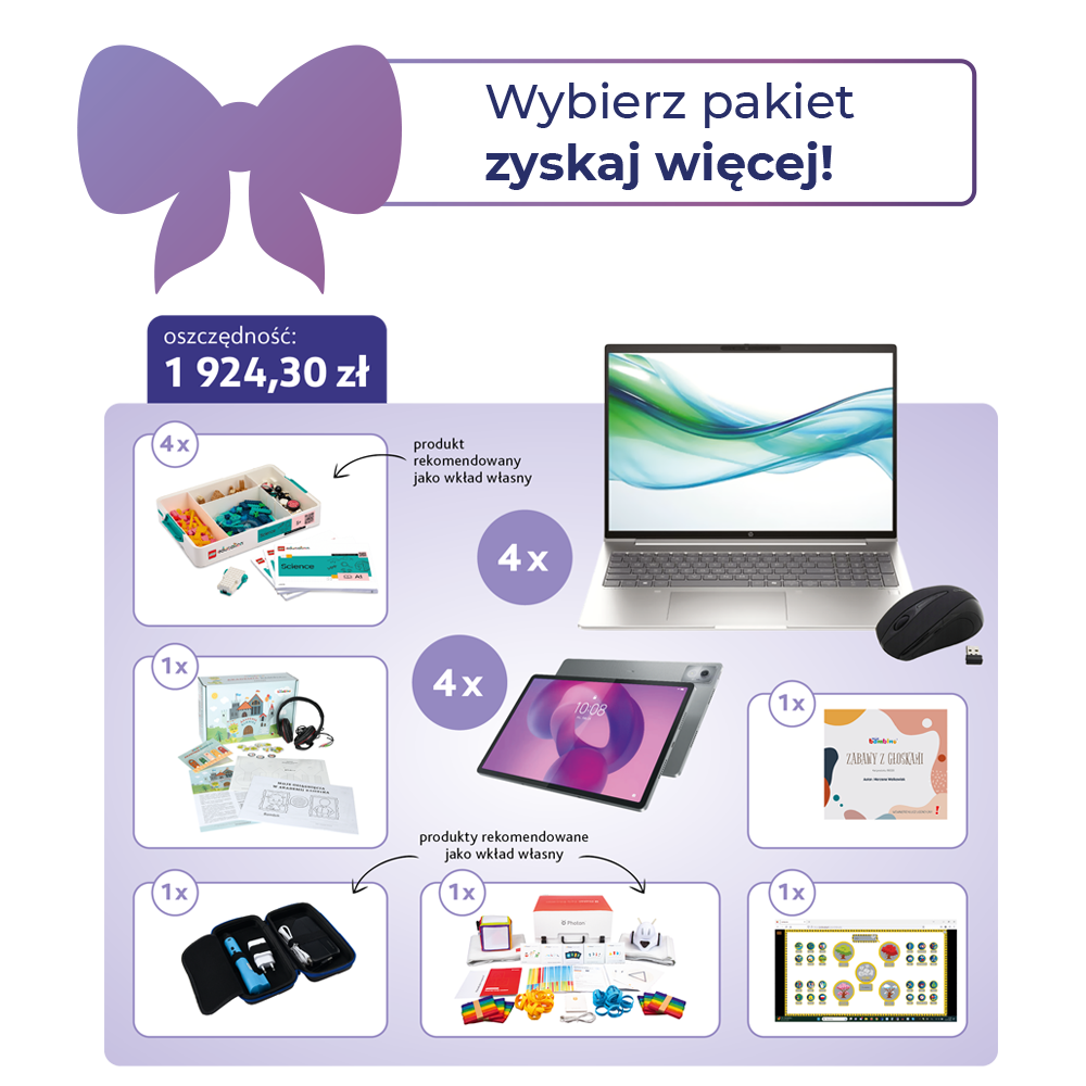 Cyfrowy Uczeń - przedszkole - pakiet rozszerzony Moje Bambino