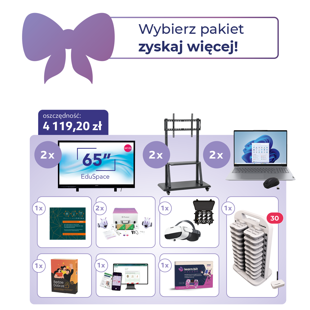 Cyfrowy Uczeń – szkoła ponadpodstawowa – pakiet rozszerzony Moje Bambino