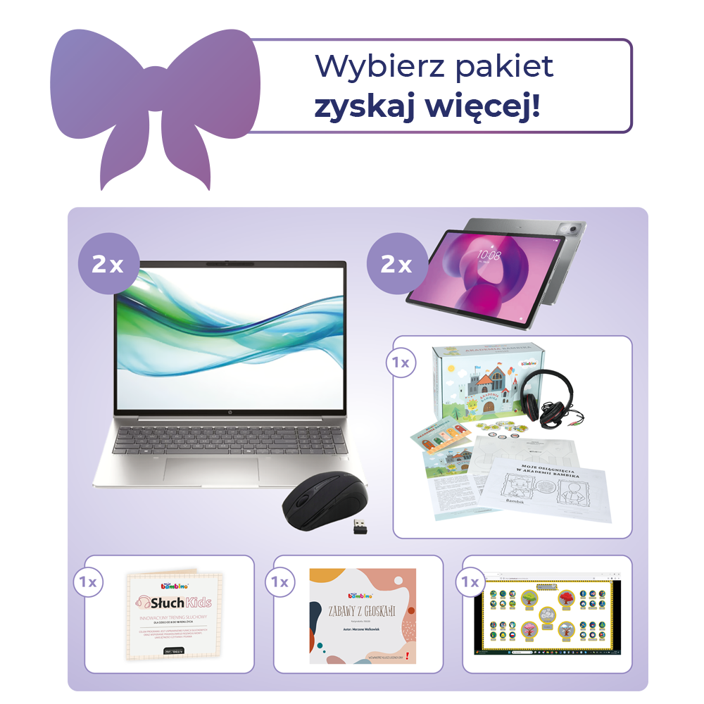 Cyfrowy Uczeń - przedszkole - pakiet podstawowy 4 Moje Bambino Moje Bambino