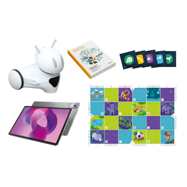 zestaw Photon, tablet lenovo, przewodnik dla nauczyciela, fiszki i mata moje bambino